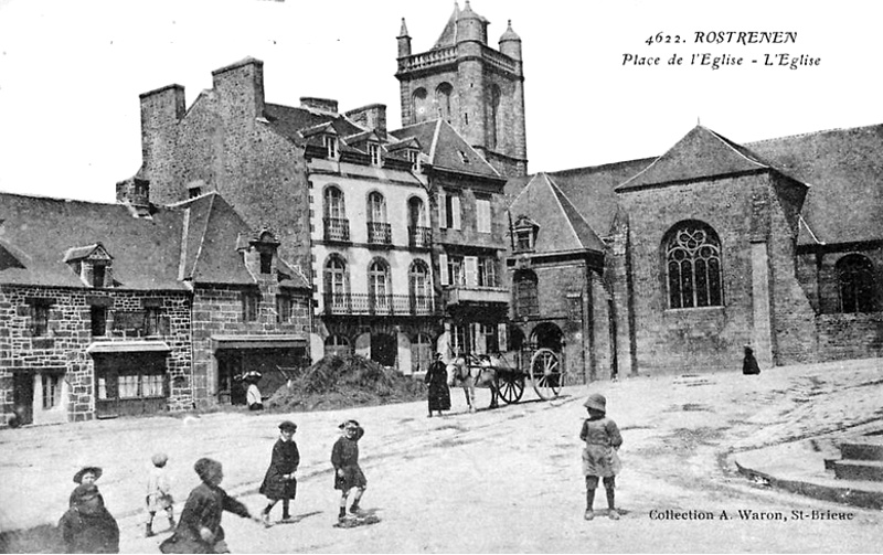 Ville de Rostrenen (Bretagne).