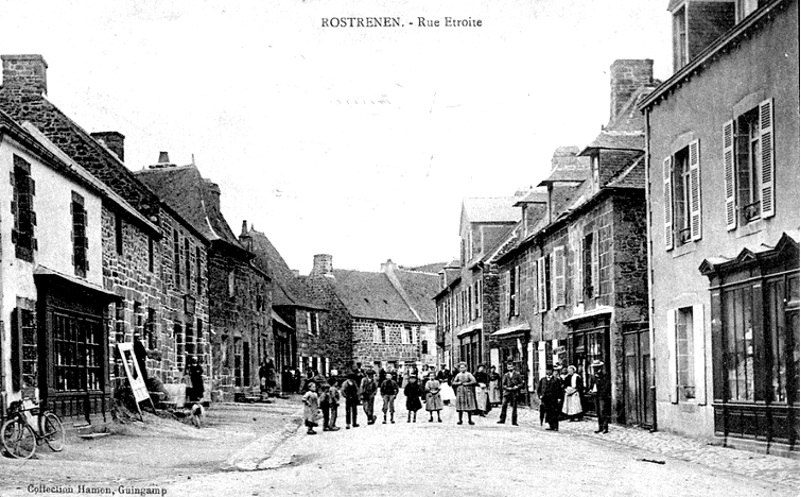 Ville de Rostrenen (Bretagne).