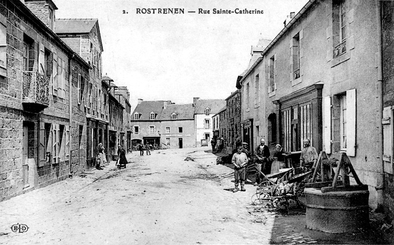 Ville de Rostrenen (Bretagne).