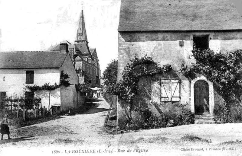 Ville de La Rouxire (anciennement en Bretagne).