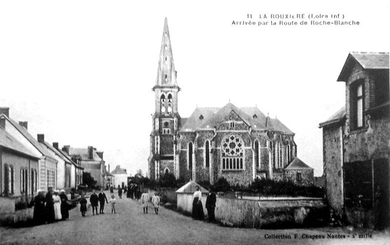 Ville de La Rouxière (anciennement en Bretagne).