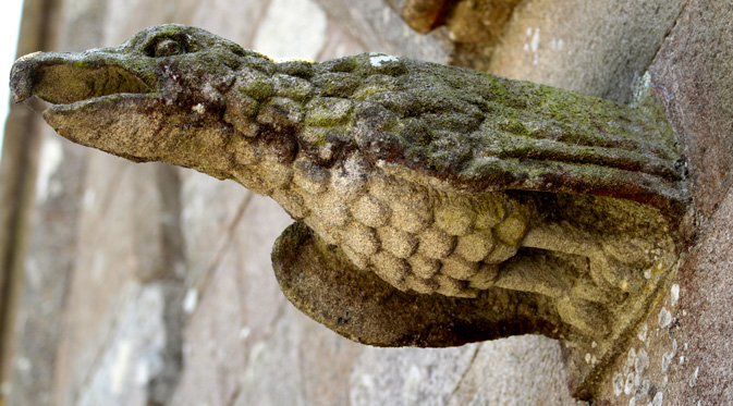 Gargouille de l'église Notre-Dame de Runan (Bretagne)