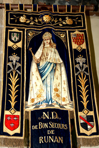 Bannière de l'église Notre-Dame de Runan (Bretagne)