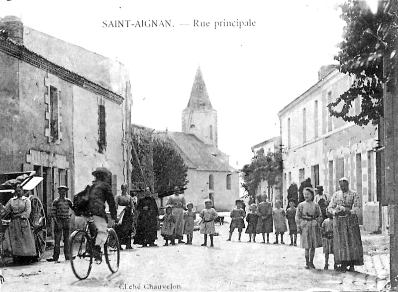 Ville de Saint-Aignan-de-Grand-lieu (Bretagne).