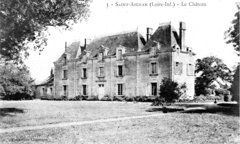Chteau  Saint-Aignan-de-Grand-lieu (Bretagne).