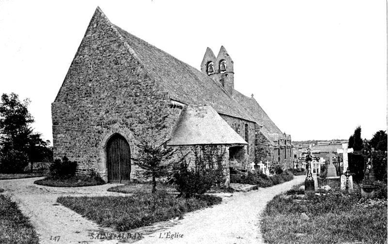Eglise de la ville de Saint-Alban (Bretagne).