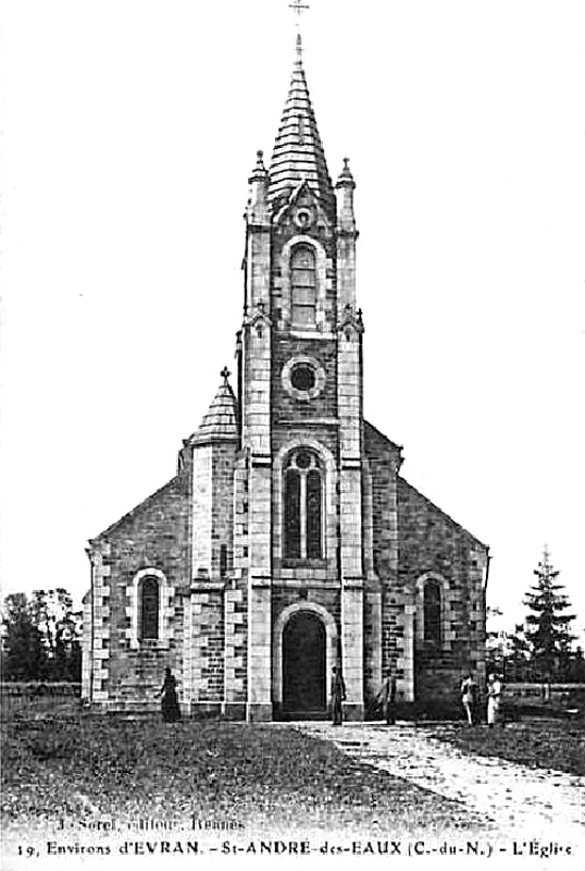 L'glise de Saint-Andr-des-Eaux (Bretagne - Ctes d'Armor).