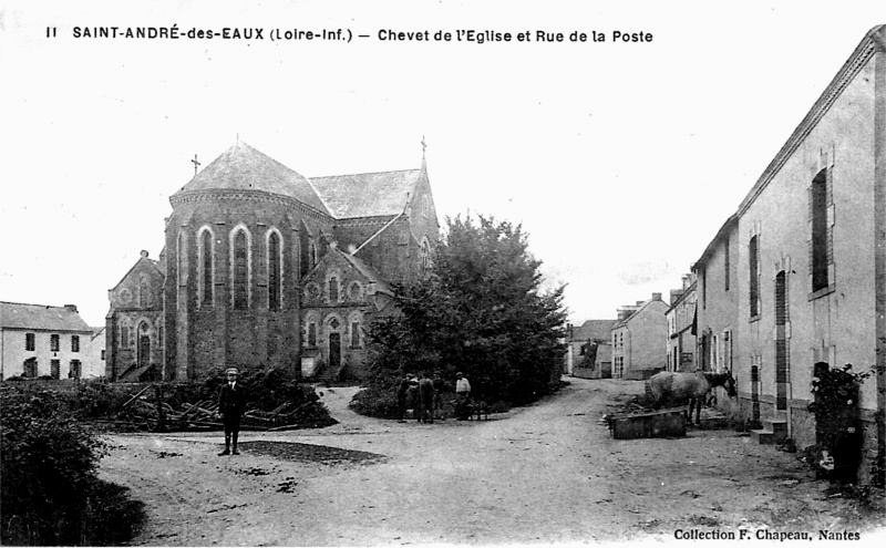 Eglise de Saint-André-des-Eaux en Loire-Atlantique (anciennement en Bretagne).
