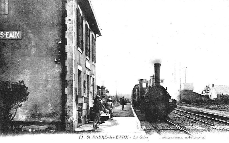 Gare de Saint-André-des-Eaux en Loire-Atlantique (anciennement en Bretagne).