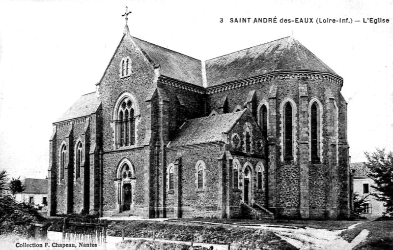Eglise de Saint-André-des-Eaux en Loire-Atlantique (anciennement en Bretagne).