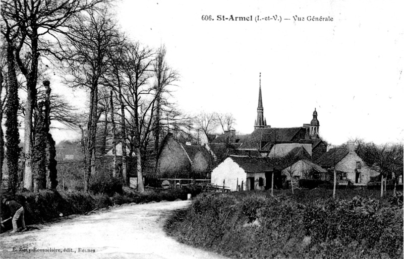 Ville de Saint-Armel (Ille-et-Vilaine, Bretagne).