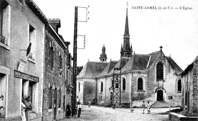 Ville de Saint-Armel (Ille-et-Vilaine, Bretagne).