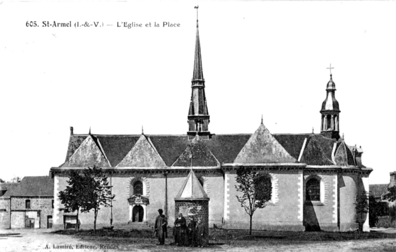 Eglise de Saint-Armel (Ille-et-Vilaine, Bretagne).