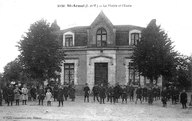 Ville de Saint-Armel (Ille-et-Vilaine, Bretagne).