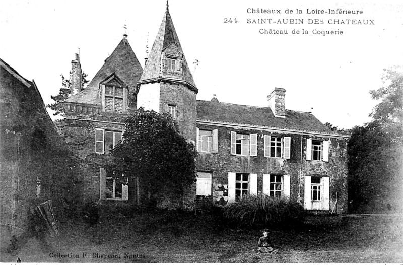 Château de la Coquerie à Saint-Aubin-des-Châteaux (anciennement en Bretagne).