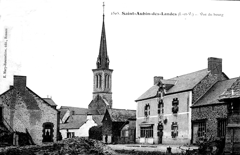 Ville de Saint-Aubin-des-Landes (Bretagne).