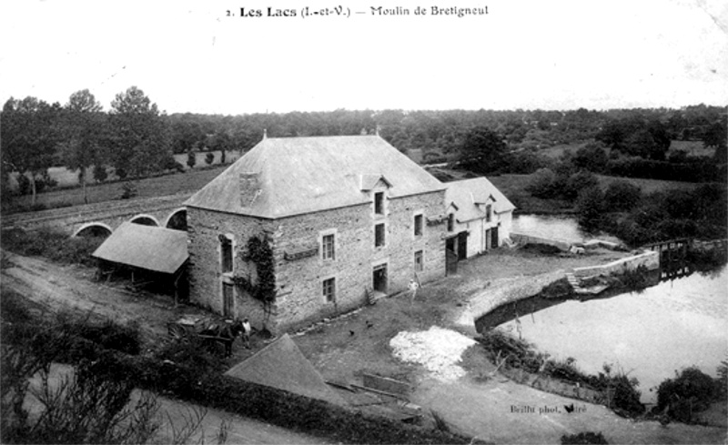 Moulin de Saint-Aubin-des-Landes (Bretagne).