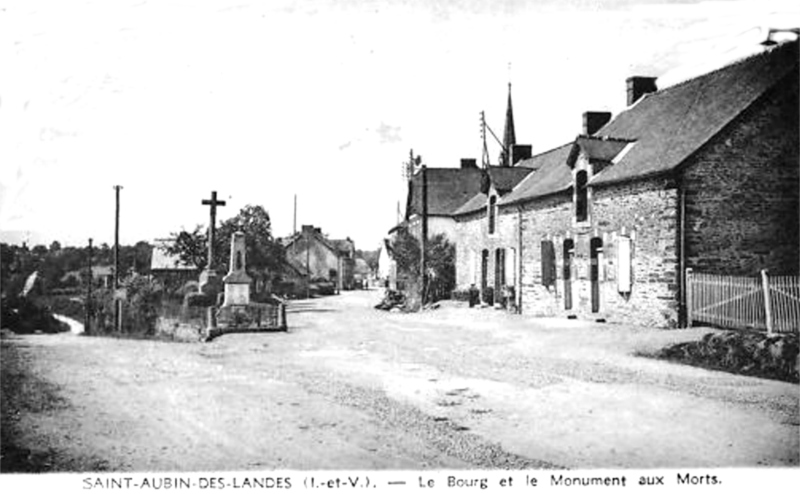 Ville de Saint-Aubin-des-Landes (Bretagne).