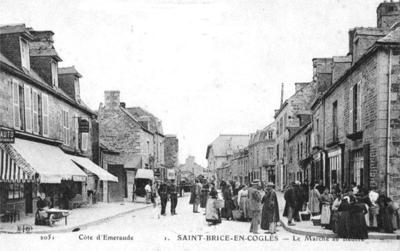Ville de Saint-Brice-en-Cogls (Bretagne).