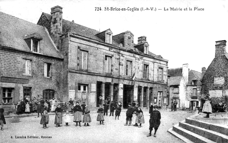 Ville de Saint-Brice-en-Cogls (Bretagne).