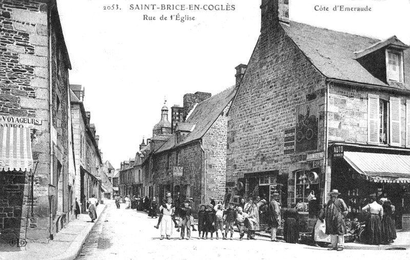 Ville de Saint-Brice-en-Cogls (Bretagne).