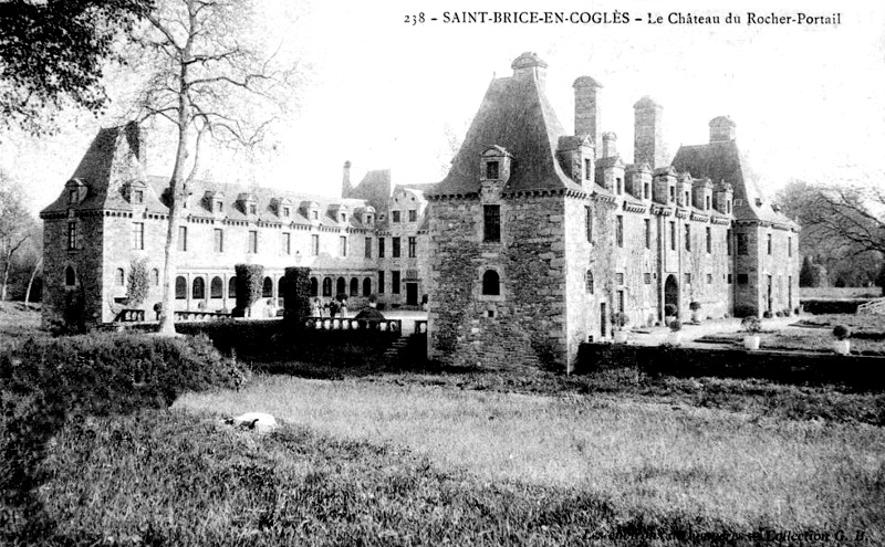 Chteau du Rocher-Portail  Saint-Brice-en-Cogls (Bretagne).