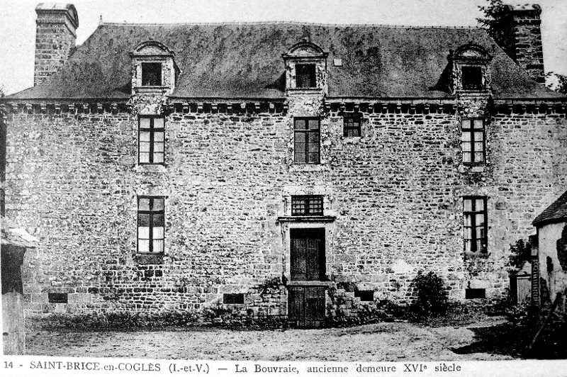 Manoir de la Bouvrais  Saint-Brice-en-Cogls (Bretagne).