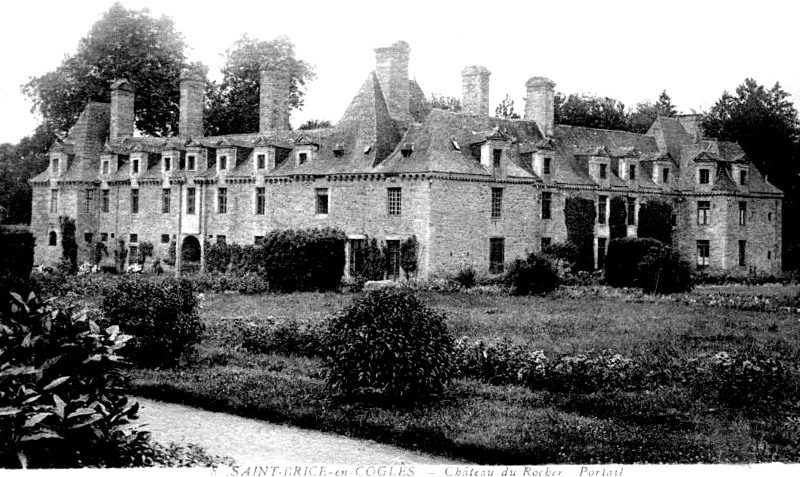 Chteau du Rocher Portail  Saint-Brice-en-Cogls (Bretagne).