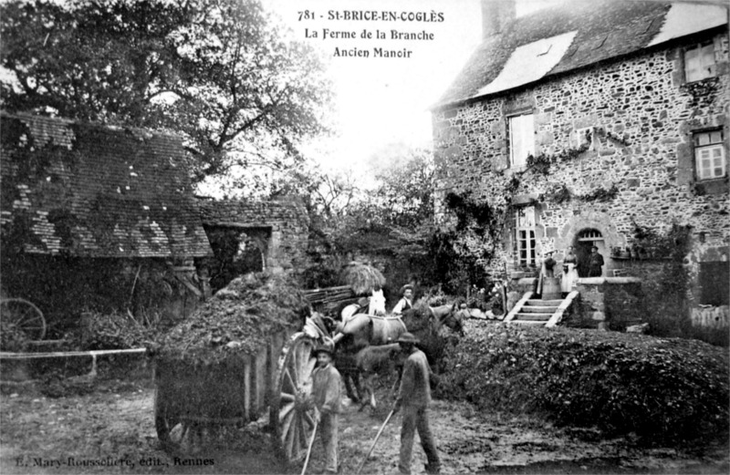 Manoir de la Branchel  Saint-Brice-en-Cogls (Bretagne).