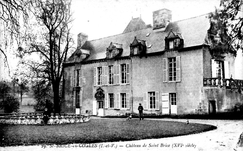 Chteau de Saint-Brice  Saint-Brice-en-Cogls (Bretagne).