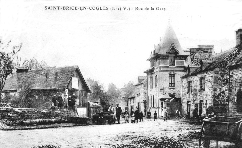 Ville de Saint-Brice-en-Cogls (Bretagne).