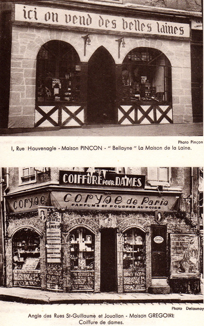 Commerces de Saint-Brieuc vers 1934