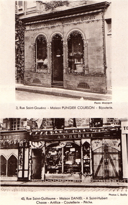 Commerces de Saint-Brieuc vers 1934