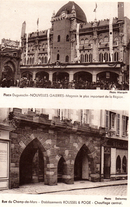 Commerces de Saint-Brieuc vers 1934