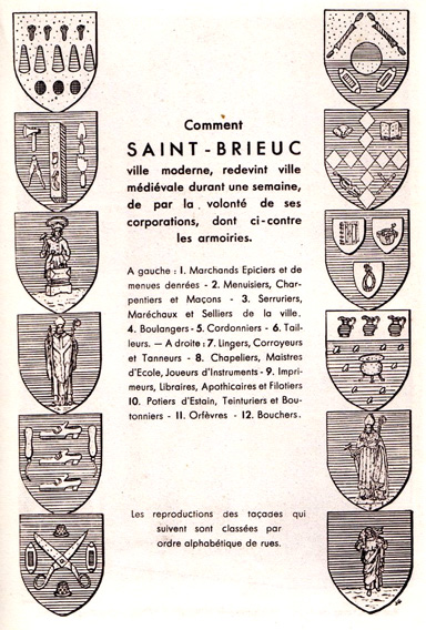 Saint-Brieuc : Armoiries des corporations