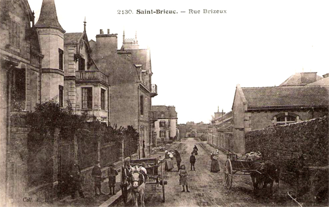 Rue Brizeux de la Ville de Saint-Brieuc (Bretagne).