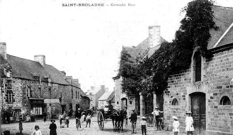 Ville de Saint-Broladre (Bretagne).