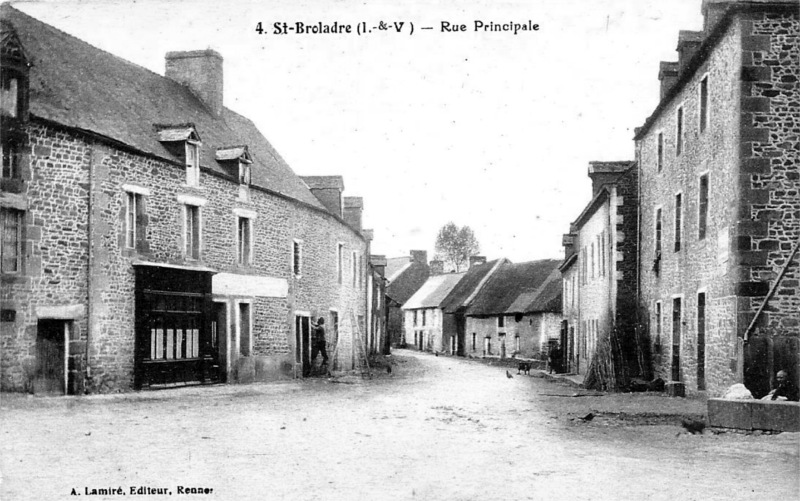 Ville de Saint-Broladre (Bretagne).