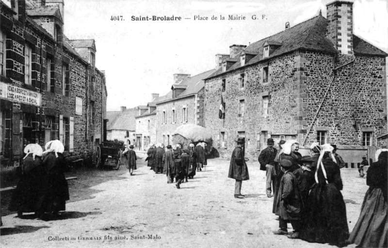 Ville de Saint-Broladre (Bretagne).