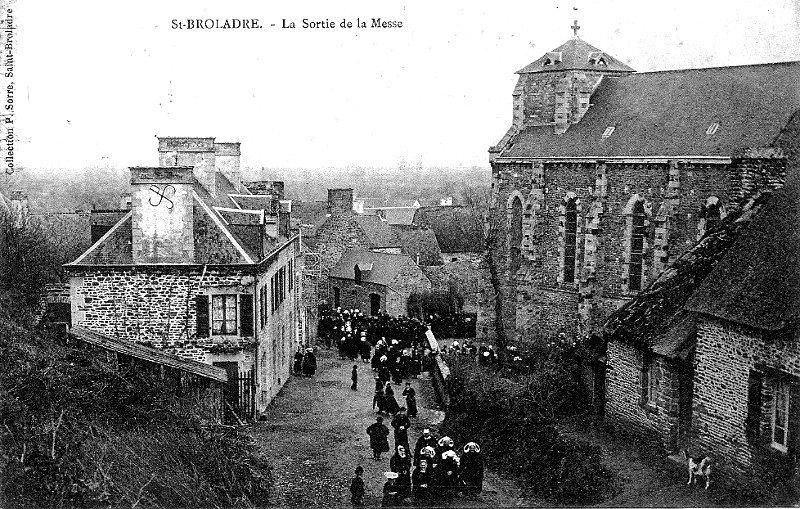 Ville de Saint-Broladre (Bretagne).