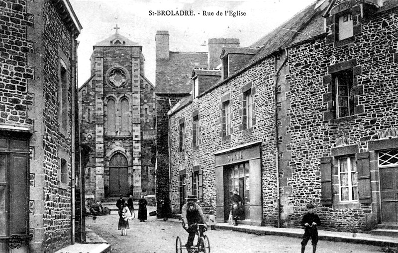 Ville de Saint-Broladre (Bretagne).