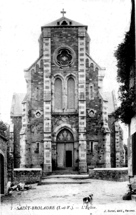 Eglise de Saint-Broladre (Bretagne).