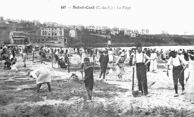 Plage de Saint-Cast-le-Guildo (Bretagne).