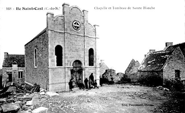 Ville de Saint-Cast-le-Guildo (Bretagne) : chapelle de Sainte-Blanche.