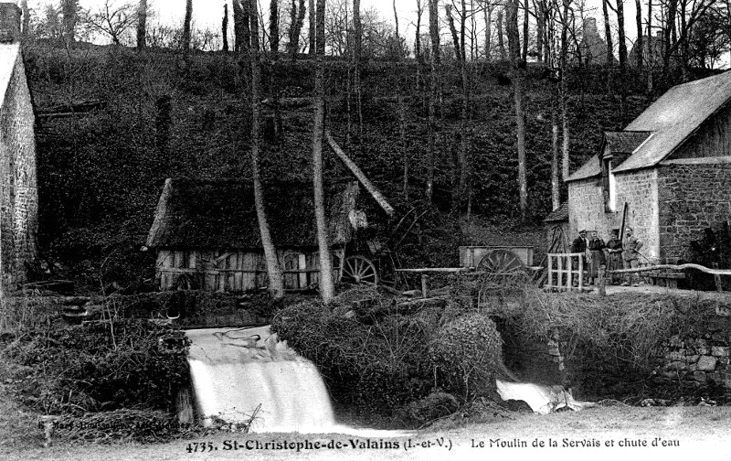 Moulin de Saint-Christophe-de-Valains (Bretagne).