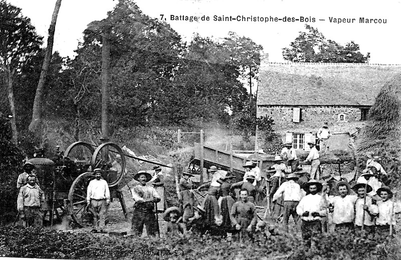 Ville de Saint-Christophe-des-Bois (Bretagne).