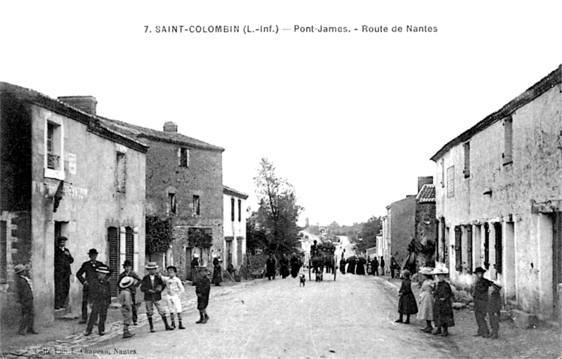 Ville de Saint-Colomban ou Saint-Colombin (Bretagne).