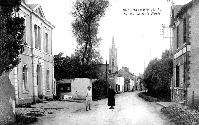 Ville de Saint-Colomban ou Saint-Colombin (Bretagne).