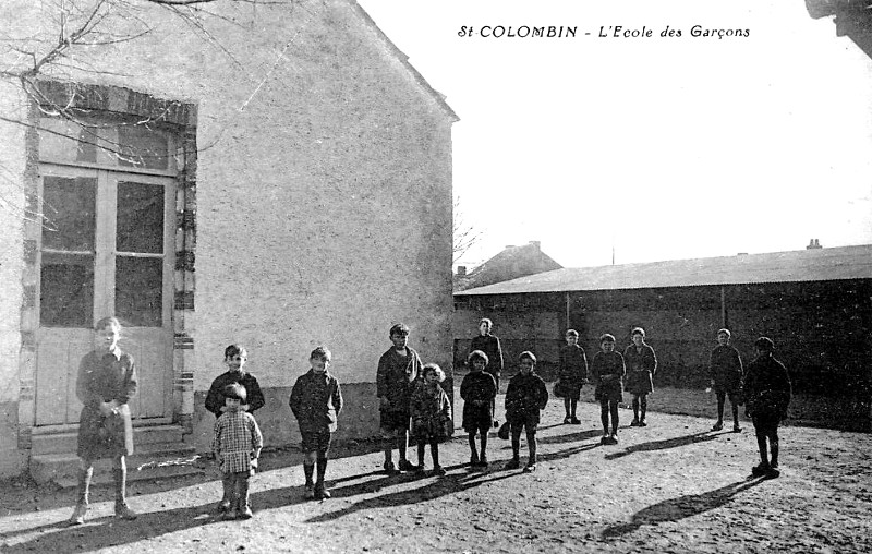 Ville de Saint-Colomban ou Saint-Colombin (Bretagne).