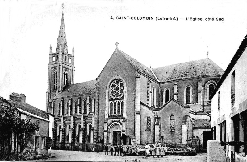 Eglise de Saint-Colomban ou Saint-Colombin (Bretagne).
